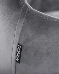 Стул полубарный ДОБРИН CХРИСТИАН 65 Темно-серый велюр В108-91 / DOBRIN CHRISTIAN V108-91