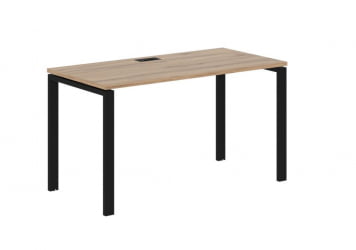 Стол письменный ЕДИС ЕУСТ 1367 Дуб Денвер светлый Черный / EDIS EUST