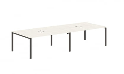 Бенч-система 4-местная ЕДИС ЕУВСТ 3513 Ясень Траун Мокко / EDIS EUWST