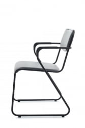 Кресло Никс Плус РCХ ОМКЛ-03Б Серый/Металл Черный / Nix Plus RCH OMKL-03B