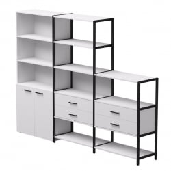 Набор стеллажных систем Everprof EVO №12 Белый Черный