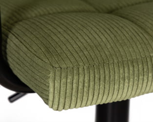 Стул барный DOBRIN KRUGER ARM BLACK (зеленый вельвет (LAR-E2041-7))