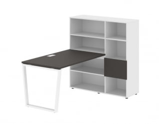 Рабочая станция ЕДИС ЕВРСТ 1213 Мокко Белый Белый / EDIS EVRST