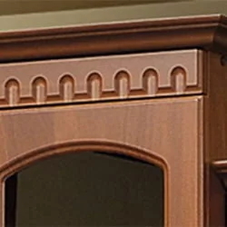 Шкаф-витрина угловой Гармония-4 (Итальянский орех)