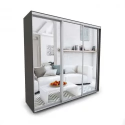 Шкаф-купе 3-х дверный Акцент-Сим З 2100х600 Венге