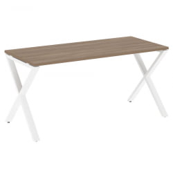 Стол рабочий LOFT VR.L-SRX-4.7 Металл белый Дуб Аризона