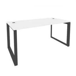 Стол рабочий руководителя на О-образном м/к ОНИКС О.МО-СРР-4.8 Белый Бриллиант/Антрацит / ONIX O.MO-SRR-4.8