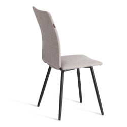 Мягкий стул La Rousse NEW, ткань рогожка, серый/черный, 3M 16/2, 45x55x93 см