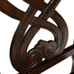 Стул Андромеда/ Andromeda дерево гевея, 47х55,5х107 см, Cappuchino, ткань коричневая S 168-7