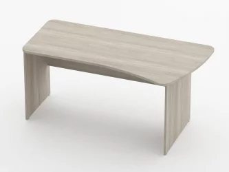 Стол эргономичный Glassy 1.12.16Пр Дуб сантана светлый