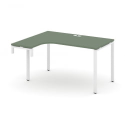 Стол-надставка на опорную тумбу (левый) CONCEPT CN.OSAN-001(L) Кобо Белый