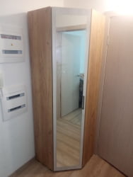 Угловой шкаф в прихожую Пайн ПП 7 Дуб Ривьера Бетон Пайн