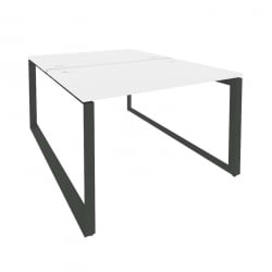 Рабочая станция на О-образном м/к ОНИКС О.МО-Д.РС-2.2.8 Белый Бриллиант/Антрацит / ONIX O.MO-D.RS-2.2.8