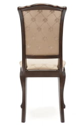 Стул Генева ( ГН-СC ) / 1 шт. в упаковке дерево гевея, 46х52х96см, Тобаcко, ткань золотистые цветы (СК-ГФ) / Geneva GN-SC Tobacco, (SK-GF)