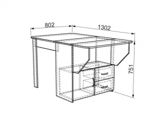 Стол-тумба KM-0003 Венге
