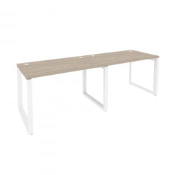 Рабочая станция на О-образном м/к ОНИКС О.МО-РС-2.2.7 Дуб Аттик/Белый / ONIX O.MO-RS-2.2.7