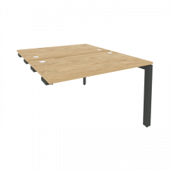 Стол-приставка двойной на П-образном м/к к опорным элем. ONIX O.MP-D.SPR-2.7 Тиквуд Светлый/Антрацит