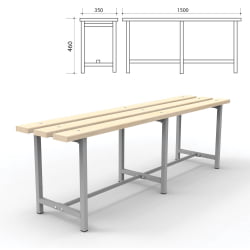 Металлический шкаф СТ 3 1500х350х460 мм