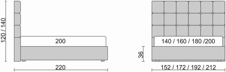 Кровать Richmond Коричневый_68178