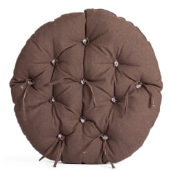 Кресло CЛОУДЕ рогожка/металл, 97х98х90-96см, коричневый, 3М7-147 / CLOUDE