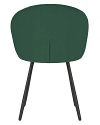 Стул обеденный DOBRIN NAOMI (ЭМАЛЬ ЧЕРНЫЙ МУАР велюр Catania Izumrud)