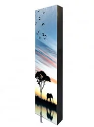 Шкаф с зеркалом Драйв Шелф Арт (правый) Беленый дуб