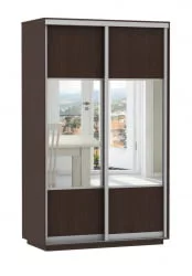 Шкаф-купе двухдверный Экспресс Дуо Комби 1400х2200х Венге / 1400х2200h