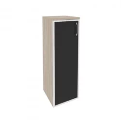 Шкаф средний узкий левый ONIX O.SU-2.4R(L) black Дуб Аттик