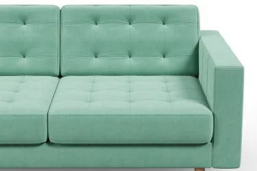 Диван с пластиковыми ножками Торн Светло-бирюзовый