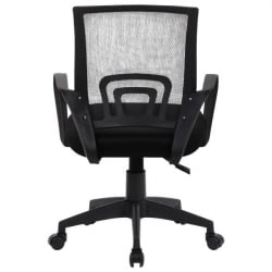Кресло CРОМЕКС (КРОМЕКС) Топ CХ-695 сетка/ткань ТВ черное / CROMEX Top CH-695 TW