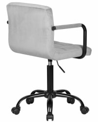 Компьютерное кресло ДОБРИН ТЕРРЙ БЛАCК (серый велюр (МДЖ9-75)) / DOBRIN TERRY BLACK (MJ9-75))