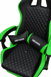 Геймерское кресло 892-1 цвет черный/зеленый с массажем 892-1-black-green-mass