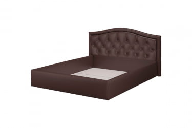 Кровать Стелла, 1400*2000 мм, искусственная кожа Лесмо brow, коричневый