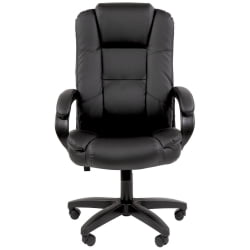 Кресло офисное CHAIRMAN 600 LT экокожа Черный