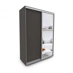 Шкаф-купе 2-х дверный Акцент-Сим ДЗ 1400х600  Венге