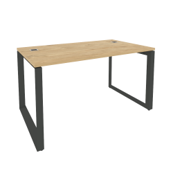 Стол рабочий руководителя на О-образном м/к ОНИКС О.МО-СРР-3.8 Тиквуд Светлый/Антрацит / ONIX O.MO-SRR-3.8