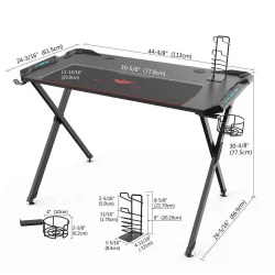 Геймерский стол Eureka X1 Черный