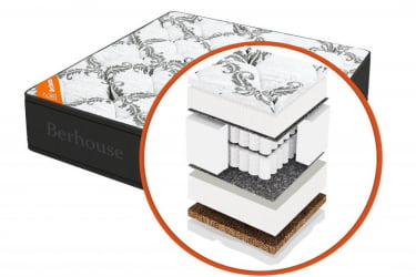 Матрас MEGA MULT ЗИМА ЛЕТО MultiPocket Gray Night (Berhouse) Размер: 1600х1950 мм 