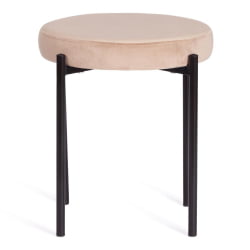 Табуретка REVO (mod. 7034) ткань/металл, 44 х 44 х 47 см, бежевый barkhat 5/черный