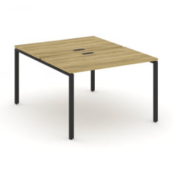 Рабочая станция двухсторонняя на 2 места CONCEPT CN.DRS-002 Дуб Винченцо Черный