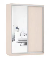 Шкаф-купе двухдверный Экспресс Дуо Медиум 1600х2400х Дуб молочный / 1600х2400h