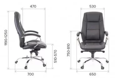 Кресло руководителя Kron M экокожа Коричневый