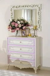 Зеркало настенное Классика тип 2 ЛД 663.160.000 Алебастр