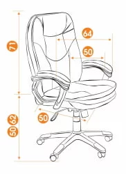 Кресло руководителя COMFORT черный 36-6 Кресло руководителя COMFORT черный 36-6