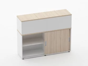 Тумба комбинированная высокая для рабочего модуля Deka 9.04.145 Туя/Белый