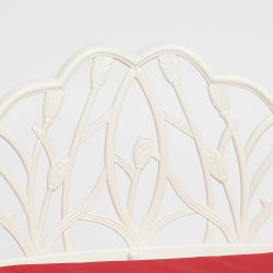 Скамья Secret De Maison Strauss (Штраус) + подушка алюминиевый сплав, 99*56*76, butter white