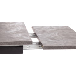 Раздвижной стол VIGO ЛДСП/HPL/металл, 120 x 80 x 30 х 30 х 75 см, Мрамор черный/черный