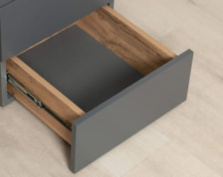 Письменный стол с надстройкой Монако 902.301 Дуб Вотан Оникс Графит