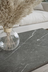 Журнальный стол Инсайд Черный мрамор / Черный