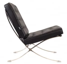 Диван одноместный Еверпроф Барселона - 1 экокожа Черный / Everprof Barcelona